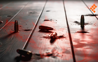 policial acordona la zona Policía acordona donde fue hallado un hombre con impactos de bala en la cabeza, en Santa Clara Ocoyucan, Puebla.