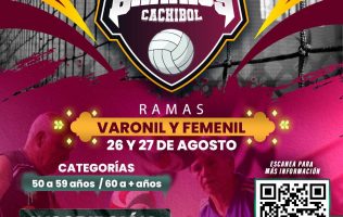 Autoridades del Instituto Municipal del Deporte presentan la convocatoria del Torneo de Barrios de Cachibol 2025 en Puebla.