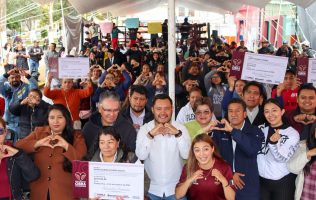 obra comunitaria deportiva en Ciudad Serdán