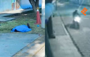 Escena de los accidentes viales en San Pedro Cholula