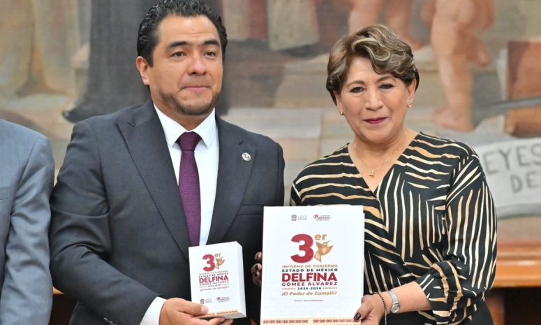 Entrega Delfina Gómez su Tercer Informe al Congreso del Estado de México