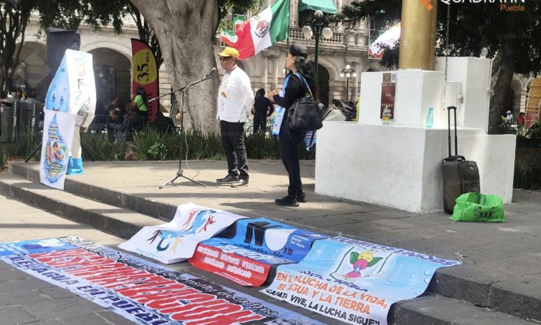 Denuncia Asamblea Social del Agua desabasto y contaminación en Puebla