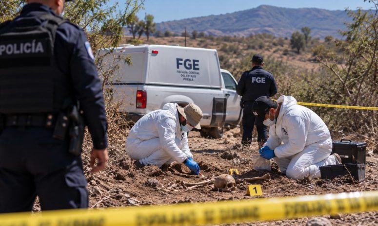 Localizan restos óseos en terrenos ejidales de Chietla
