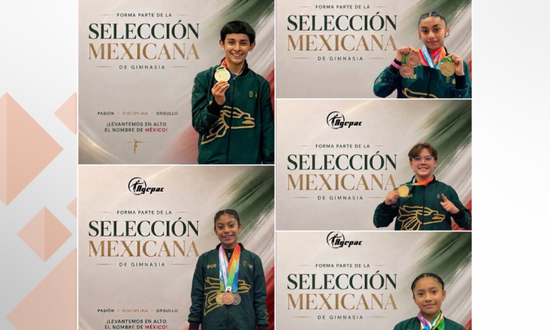 Van 5 poblanos al Mundial Age Group de Gimnasia