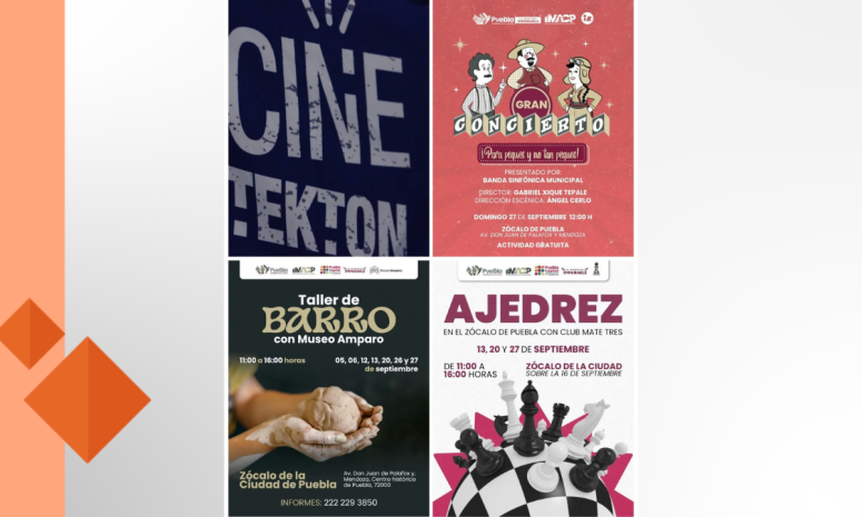 Puebla ofrece música, cine y teatro este fin de semana