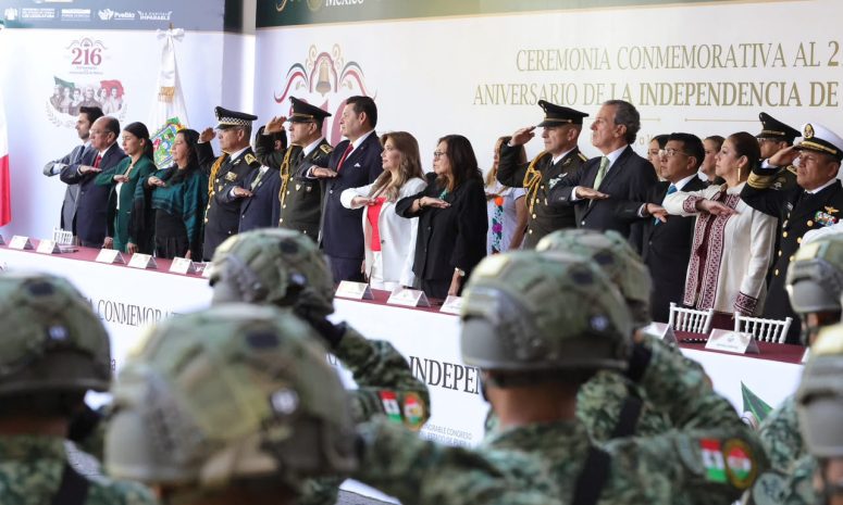 Conmemoran en Puebla el 216 Aniversario de la Independencia de México