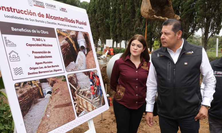 Invierten 23 MDP para obras pluviales en Zacatlán