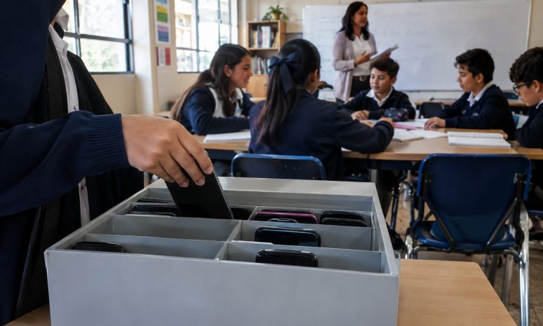 Restricción de celulares puede reducir distracciones y ciberacoso