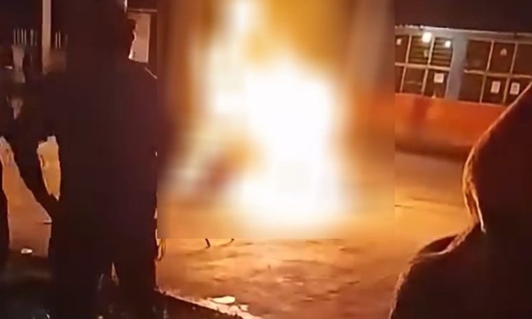 Circula en redes personas incendiadas acusados de brujería en Chiapas