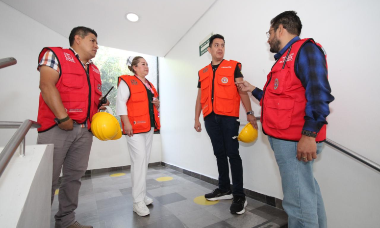 Más de 4 mil personas participan en simulacro de sismo en Puebla capital