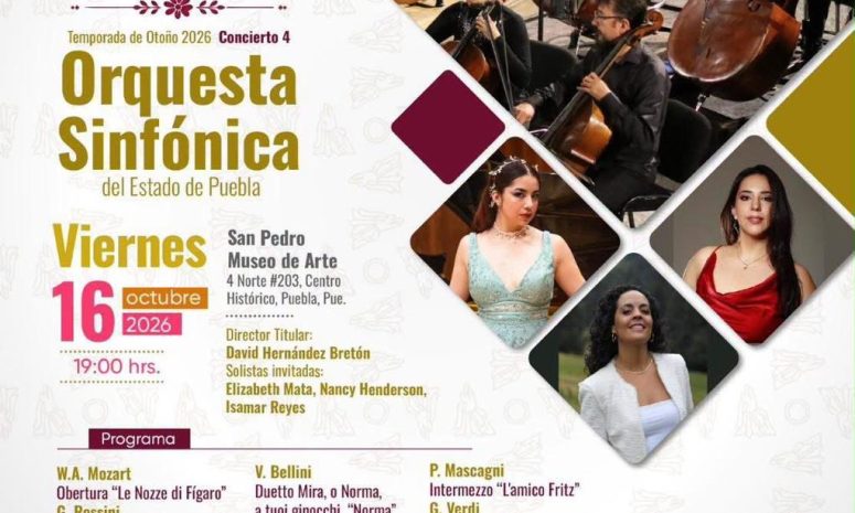 Anuncian Gala Lírica de la 5ª Semana de la Gratitud en Puebla