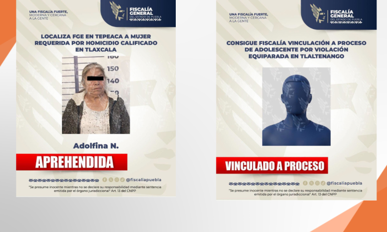 Aprehenden en Tepeaca a mujer buscada por homicidio