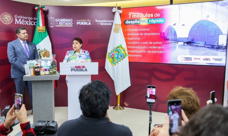 Consolida Puebla infraestructura hospitalaria y unidades de despliegue rápido