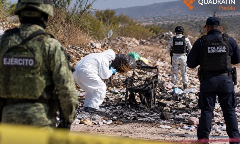 Calcinan y encadenan a una persona en tiradero de Acatzingo