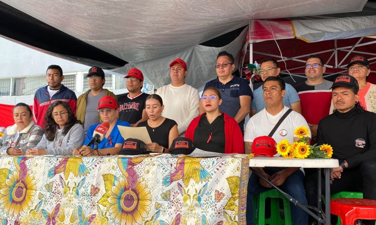 Mantendrán protestas en el SNTSS Puebla hasta que atiendan sus demandas