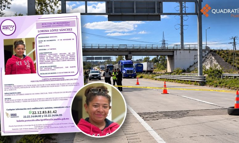 Cuerpo hallado en Arco Norte es de una mujer desaparecida en Texmelucan