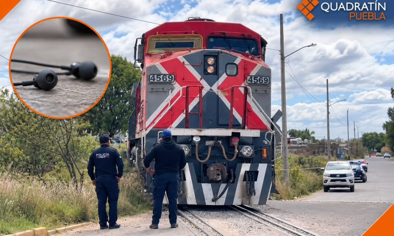 Muere joven arrollado por tren en Coronango