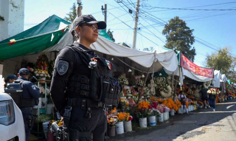 Despliegan operativo de seguridad por Día de Muertos en Puebla